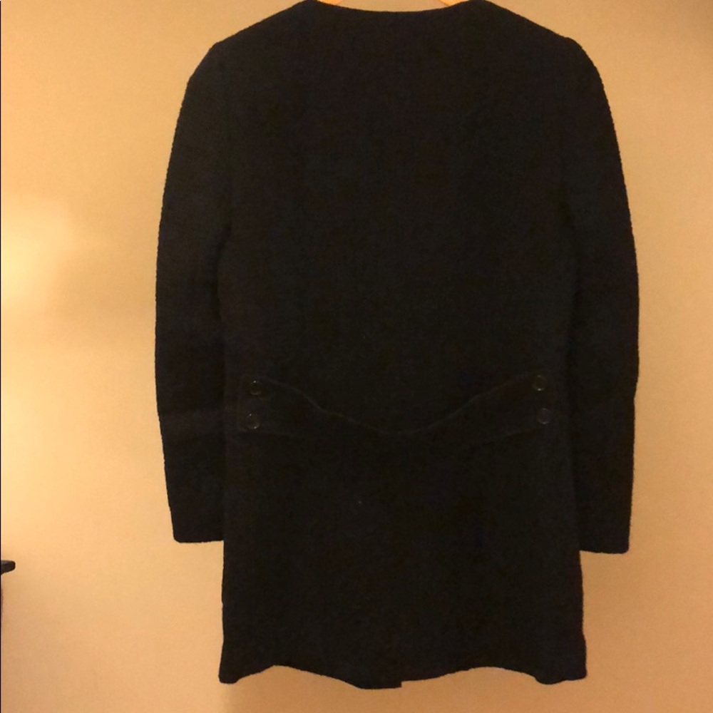 Vintage Dolce & Gabbana 100% wool textured fitted blazer peacoat car coat jacket - Picture 11 of 15
